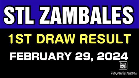 stl zambales|STL Zambales Results February 1 to 29, 2024.